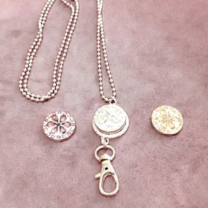 Snap Button Lanyard Necklace